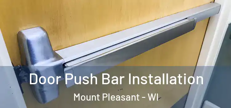  Door Push Bar Installation Mount Pleasant - WI