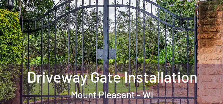 Driveway Gate Installation Mount Pleasant - WI